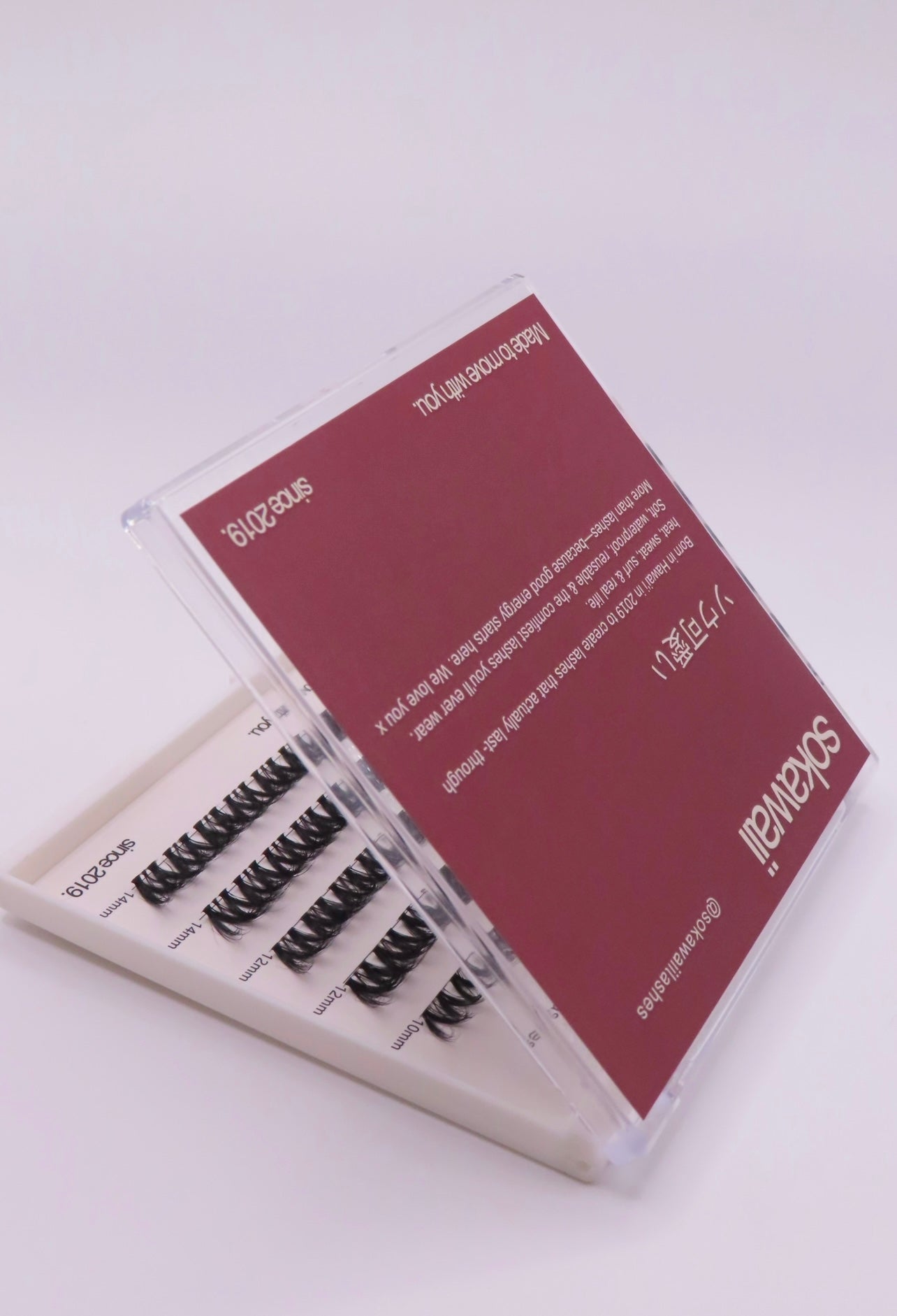 Sokawaii Natural Dark Wispy 🛼 50pcs Lashes Only