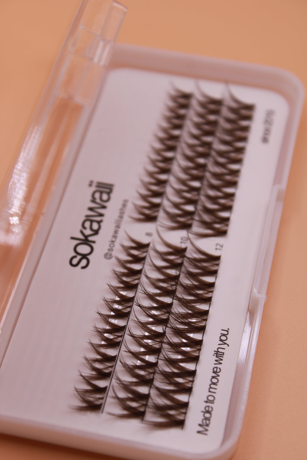 Dark brown Natural Dark Wispy  (3 rows)🧸8-12mm
