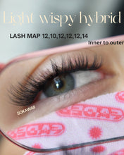 Load image into Gallery viewer, Sokawaii Light Wispy Hybrid 🧚🏼‍♀️ 55pcs Lashes Only

