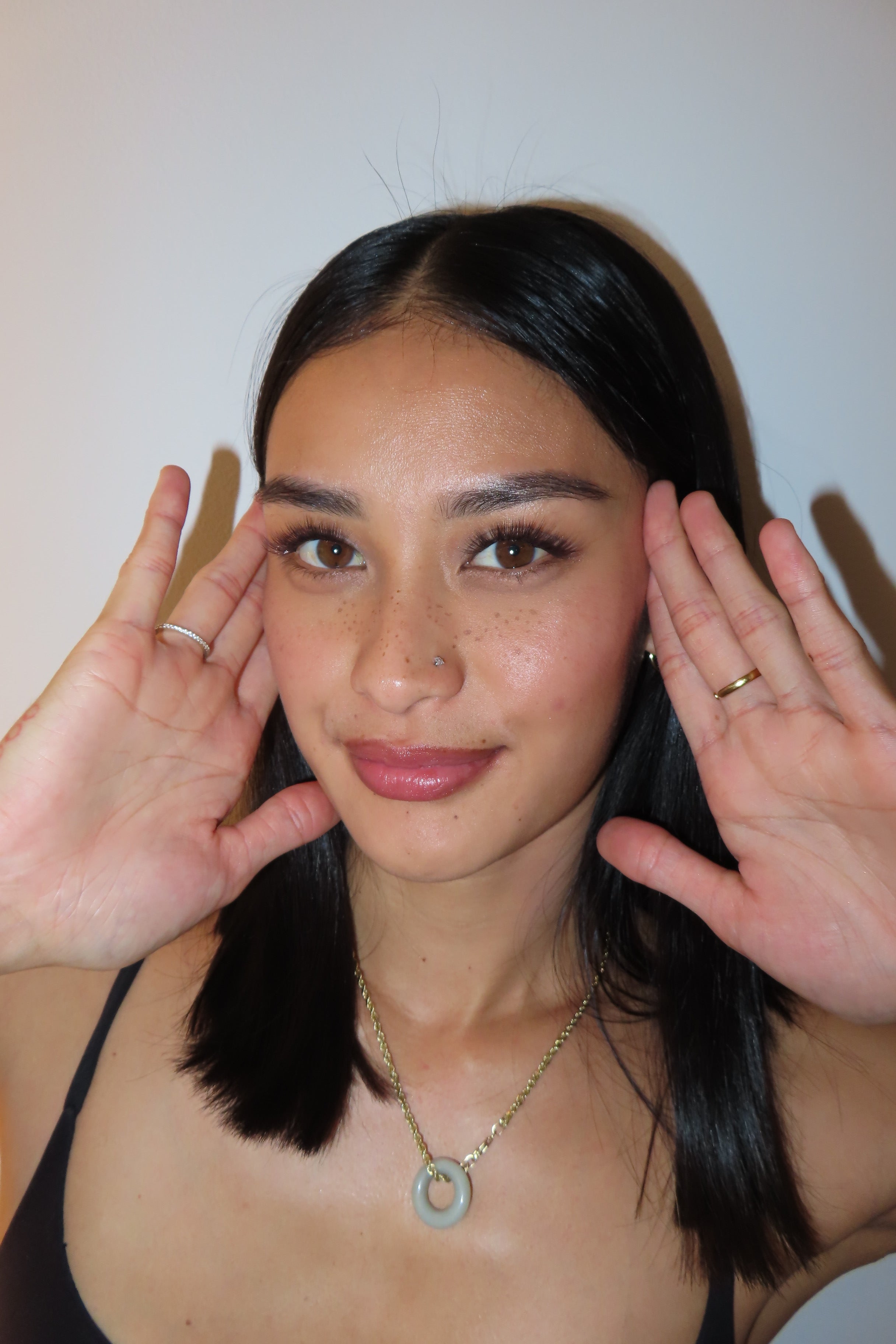 Pocket Mini NEW Pre-Glued Dark Brown Light Classic Fluff (10pcs)