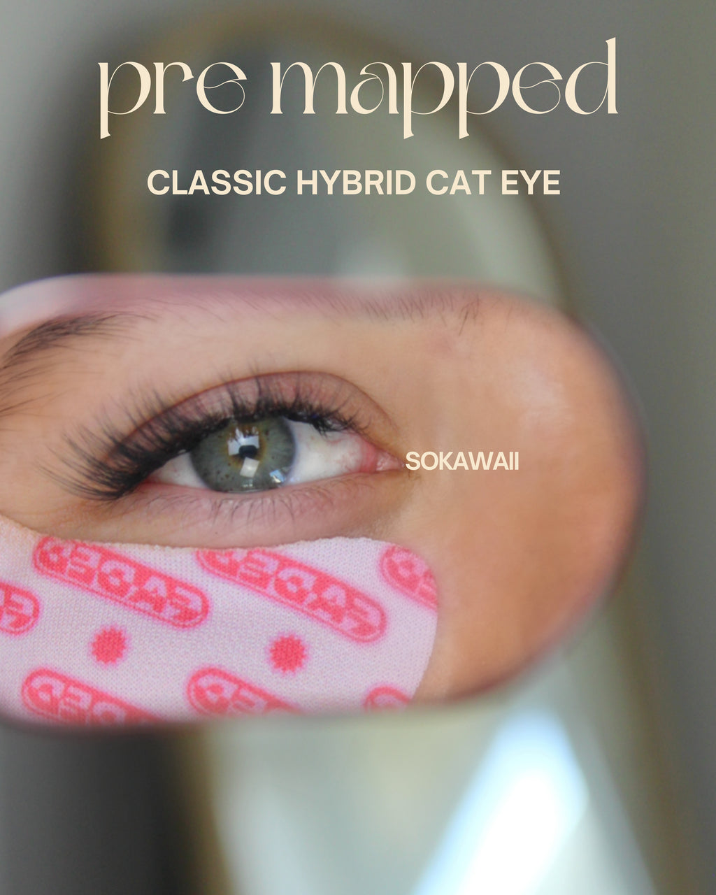 PRE MAPPED ~ Classic Hybrid Cat eye 🪐 50pcs Lashes Only