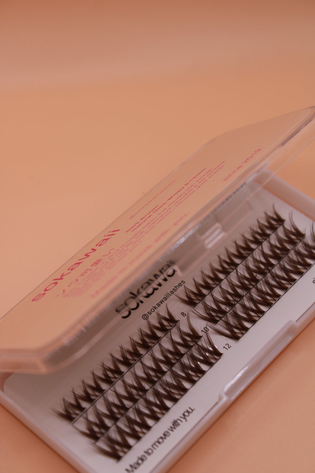 Dark brown Natural Dark Wispy  (3 rows)🧸8-12mm